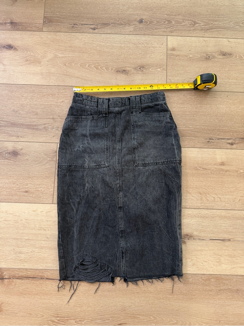 Free people Elisa denim pencil skirt